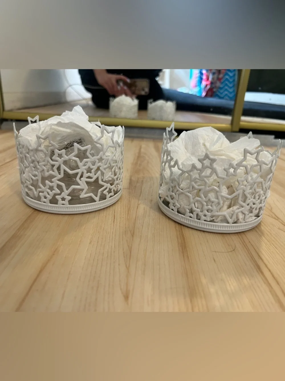 Set of 2 ⭐️⭐️bath & body works patriotic stars candle holders - Picture 2 of 6